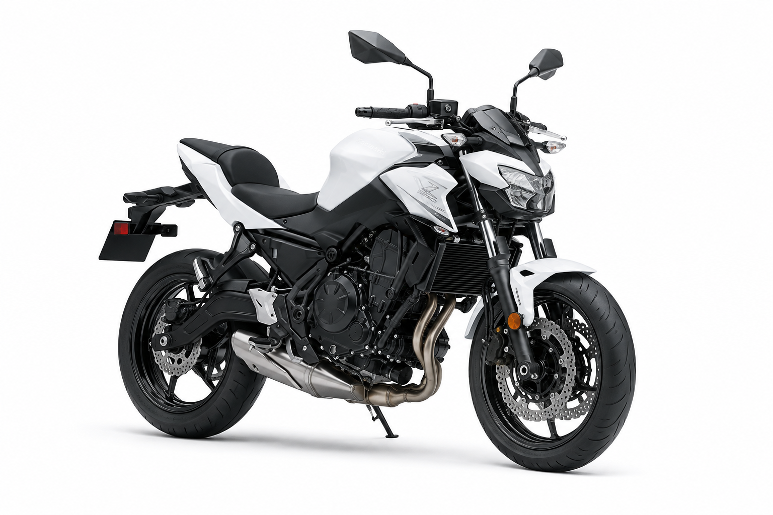 Kawasaki Z650 bianca